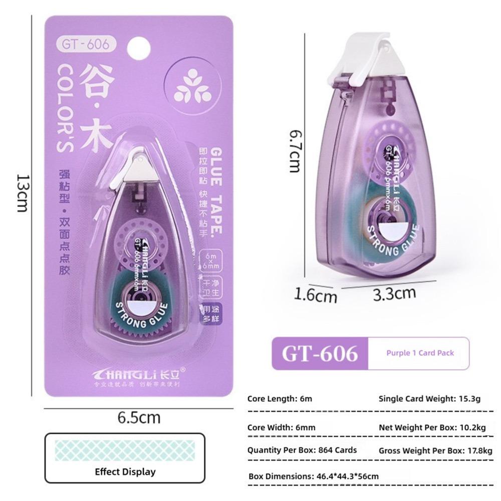 Большая емкость Точечный клейкая лента Сделай сам Скрапбукинг Клейкая лента Ручка Прочная Роликовая клейкая лента Канцелярские товары