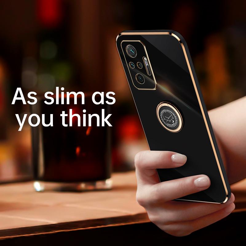 Для Xiaomi Redmi Note 10 Pro чехол-держатель с кольцом для покрытия на Xiomi Redmi Note10 S 10s 10pro 5g 4G силиконовый чехол-подставка