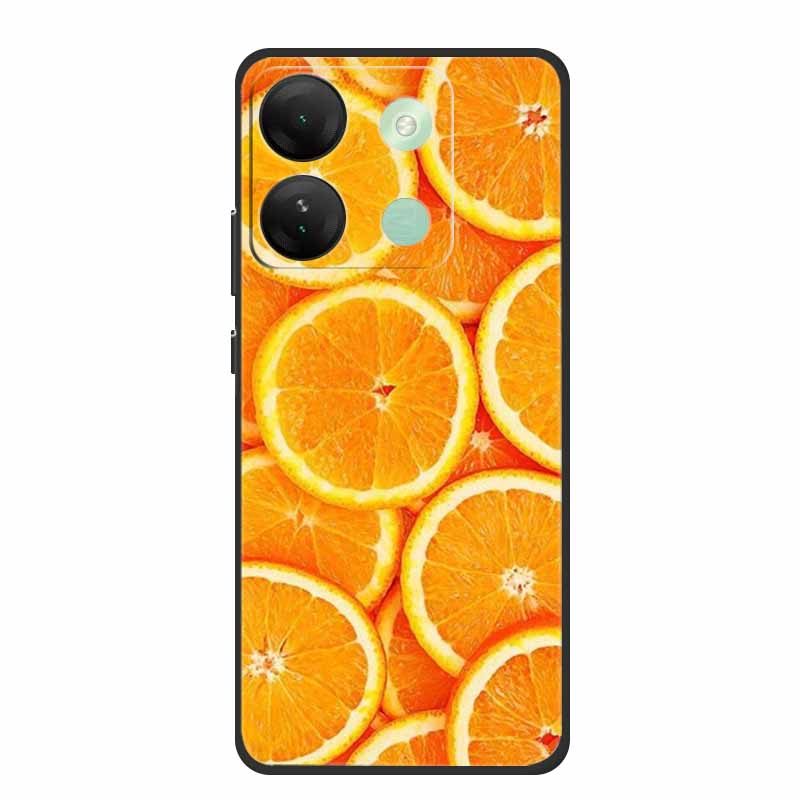 Чехол для телефона для Infinix Smart 7 HD Задняя крышка Черный силиконовый Ударопрочный Мягкий Funda для Infinix Smart 7 Plus Чехол 7Plus Coque
