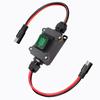 1 шт. Водонепроницаемый inline-переключатель DC12V25A, кабель 12AWG, кнопка ВКЛ/ВЫКЛ с кабелем SAE для наружного электрооборудования