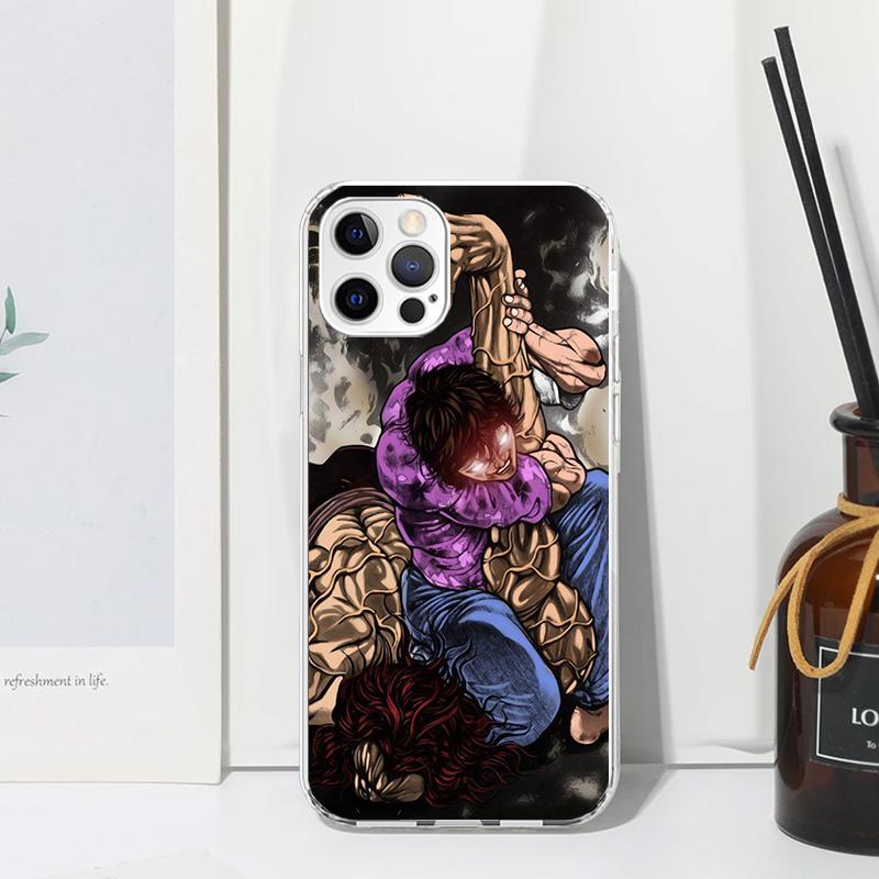 Baki the Grappler Original Anime Phone Case For Iphone 17 Air 16 15 Plus 16E 14 Pro Max 13 Mini 12 11 7 8 SE Fundas Soft Back Co