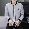 Jacket Men's Spring Baseball Collar Jacket Men's Commuting Simple Jacket Windproof Men's Trendy Youth Baseball Uniform