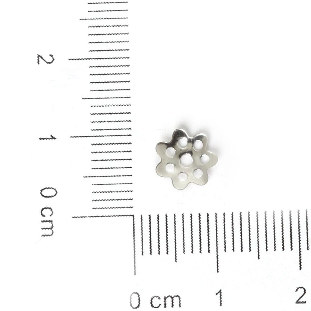 Mix Color Metal Flower Petal End Spacer Hallow Beads Caps Charms Bead Cups For Jewelry Necklace Making Supplie