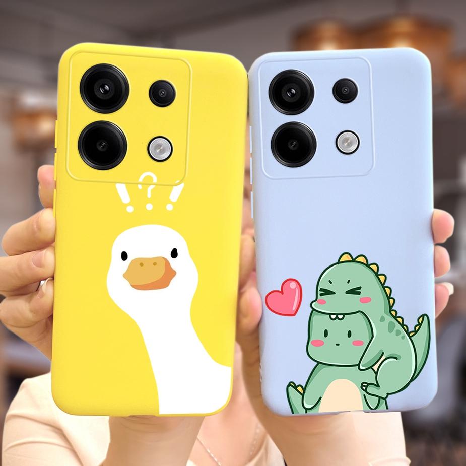 Чехол для Xiaomi Poco X6 Pro 5G Милый Модный Мультяшный Чехол Мягкий ТПУ Чехлы для Телефона Для Xiaomi Poco X6 PocoX6 Pro X6Pro Fundas Бампер