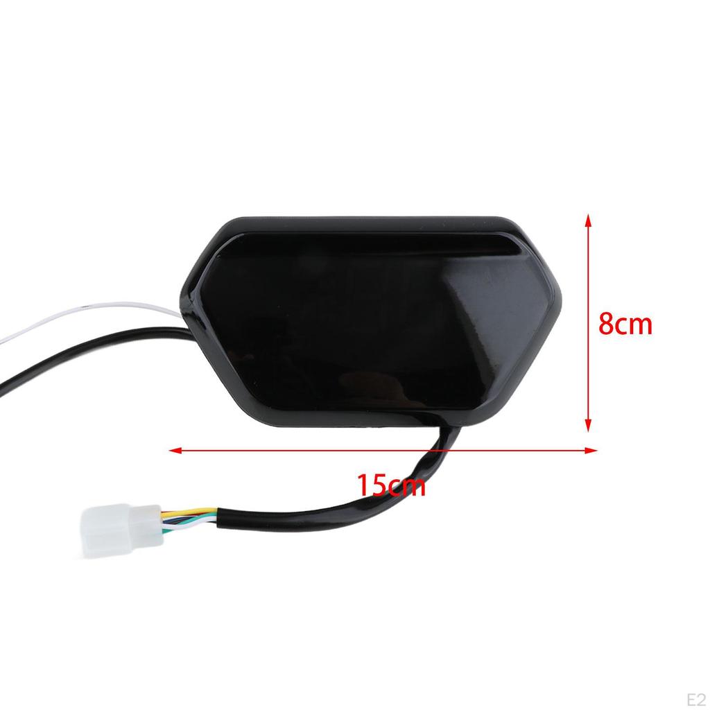 Электрический спидометр велосипеда, светодиодный цифровой дисплей, простая установка, прочный, легкий, универсальный