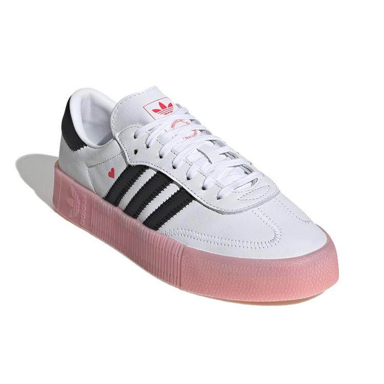 adidas Женские кроссовки Sambarose Valentine White Cloud-White Core-Black EF4965