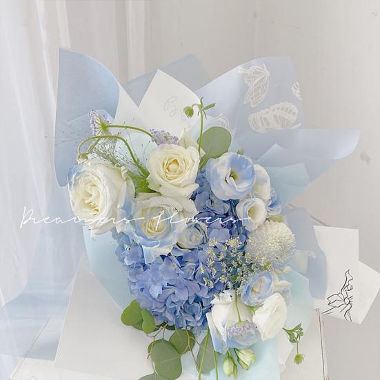 20шт модная водонепроницаемая декоративная подарочная упаковка букет оберточная бумага аксессуар