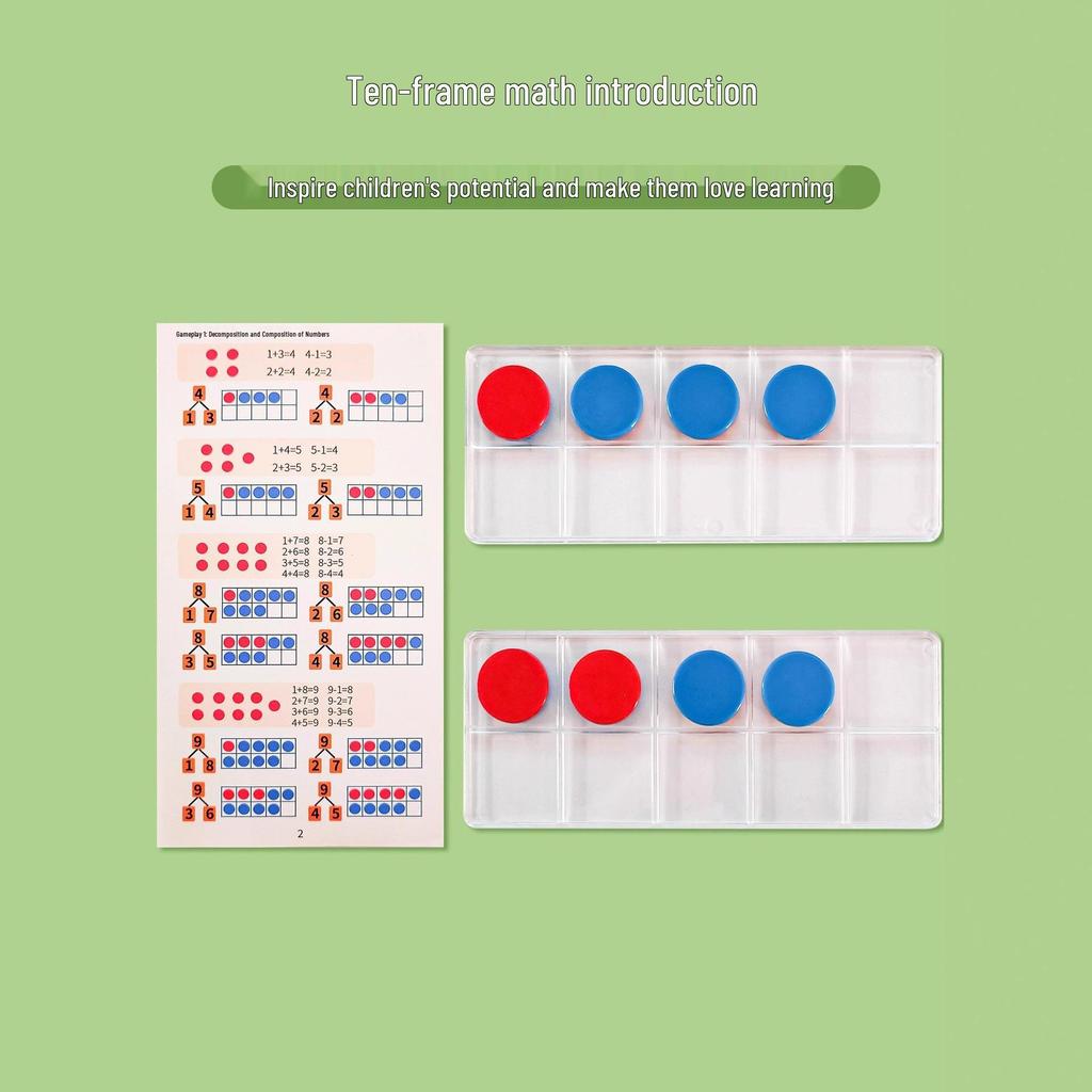 Пособие для разложения и состава чисел в десятичной рамке для арифметики 1 класса (Сложение/Вычитание в пределах 20)