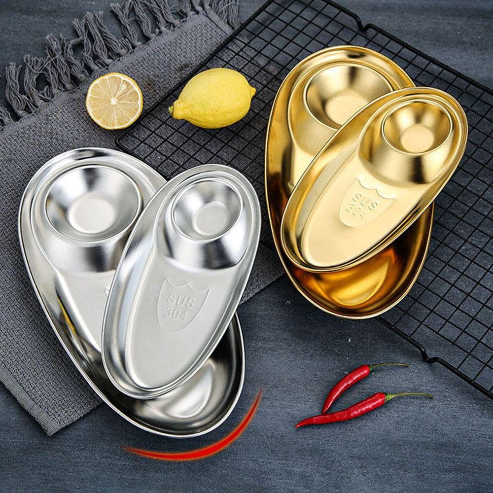 Heat Resistant Dinner Tray Rust Resistant Dinner Plate New Snack Dish Home Kitchen