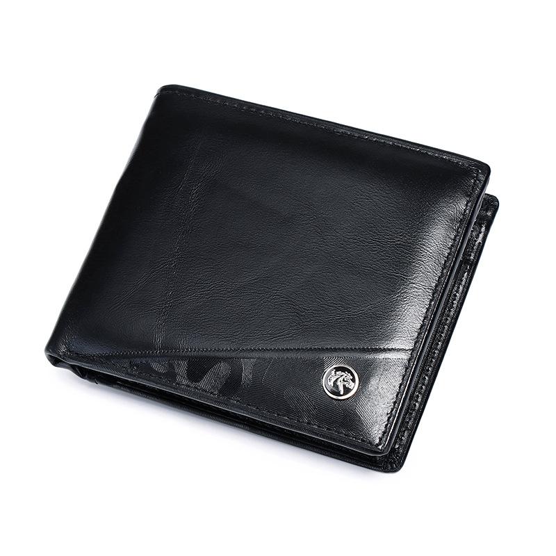 Men PU Leather Vintage Short Wallet Credit Card Holder Bifold Business Purse  Leather Wallet