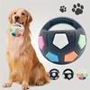 1pc Durable TPR Dog Toy Ball - Interactive Squeaky Pet Football for Teeth Grinding & Training, Medium Breed Recommended