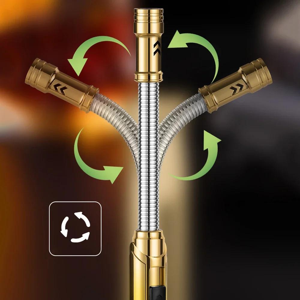 2 шт. шланг кухонная газовая зажигалка гибкая свеча газовая плита зажигалка для сигар ветрозащитный бутановый сварочный пистолет уличный инструмент для зажигания барбекю