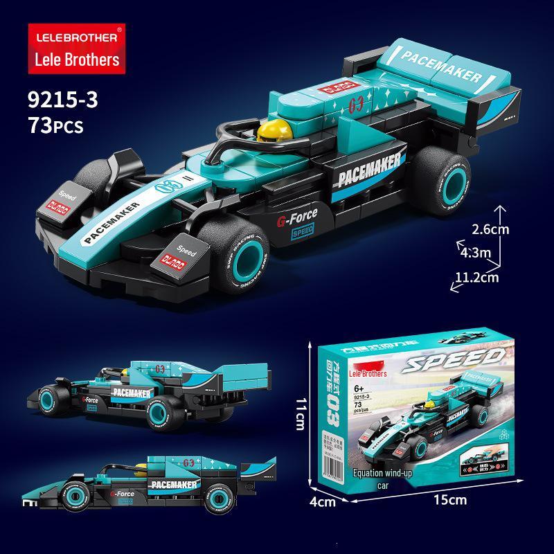 F1 Formula Six Гоночный Автомобиль Заводной Спортивный Автомобиль Модель из Строительных Блоков Образовательная Игрушка-Пазл для Детей - Качественная Игрушка для Мальчиков с Бесплатной Доставкой