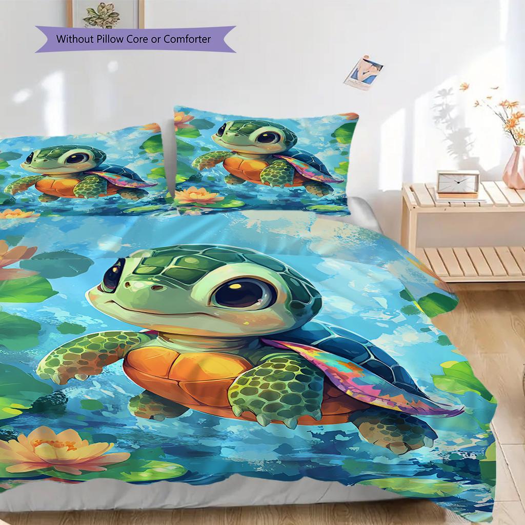 Комплект постельного белья с узором "черепаховый панцирь" Пододеяльник Наволочка Домашний Декор Подарок на День Рождения (1 пододеяльник + 2 наволочки, без наполнителя)