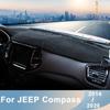 Для Jeep Compass MP M6 2017 2018, коврики для приборной панели автомобиля, избегайте легких накладок, анти-УФ-защитные коврики, аксессуары для защиты