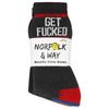 Norfolk & Way Mens Text Socks (Pack of 6)