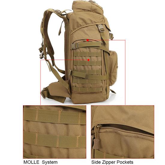 Походный тактический рюкзак.Molle 60L