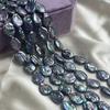 Черный барочный жемчуг каплевидной формы 15x20мм для изготовления ювелирных изделий DIY ожерелье браслет серьги аксессуар