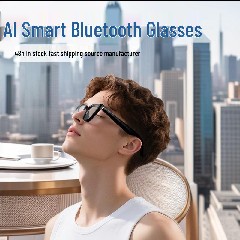 Smart AI Bluetooth Sunglasses: Voice Assistant, Sports Functionality, Multifunctional Translation, Anti-Blue Light & Anti-UV Protection