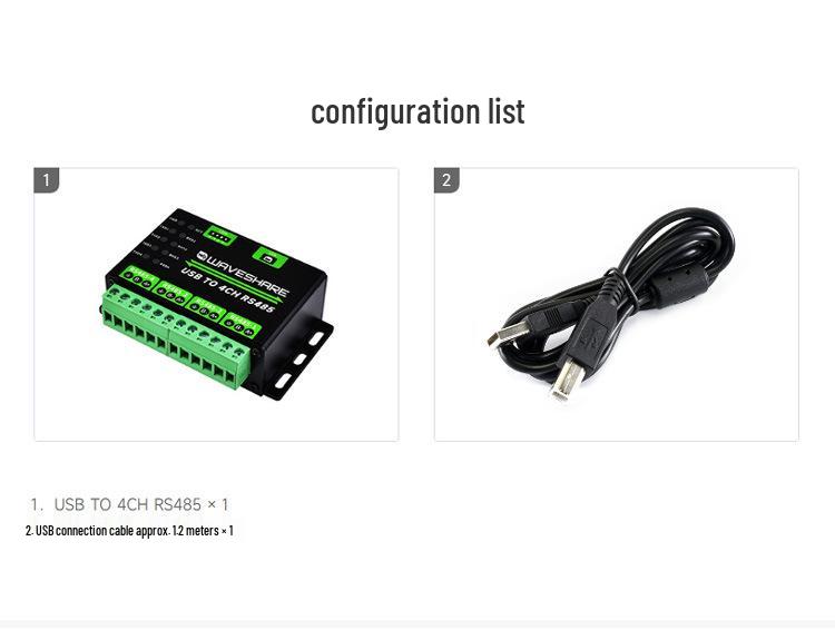 Промышленный USB-преобразователь в 4-портовый RS485 с поддержкой нескольких систем и электростатической защитой