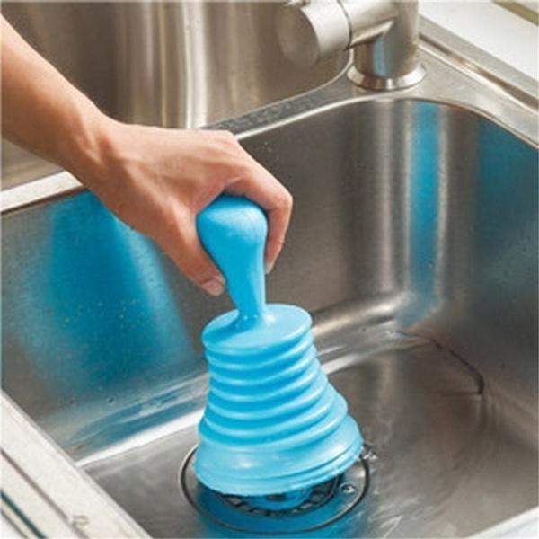 Toilet Drain Plungers Pipeline Dredger Household Sewer Suction Plug Kitchen Rubber Sink Plunger