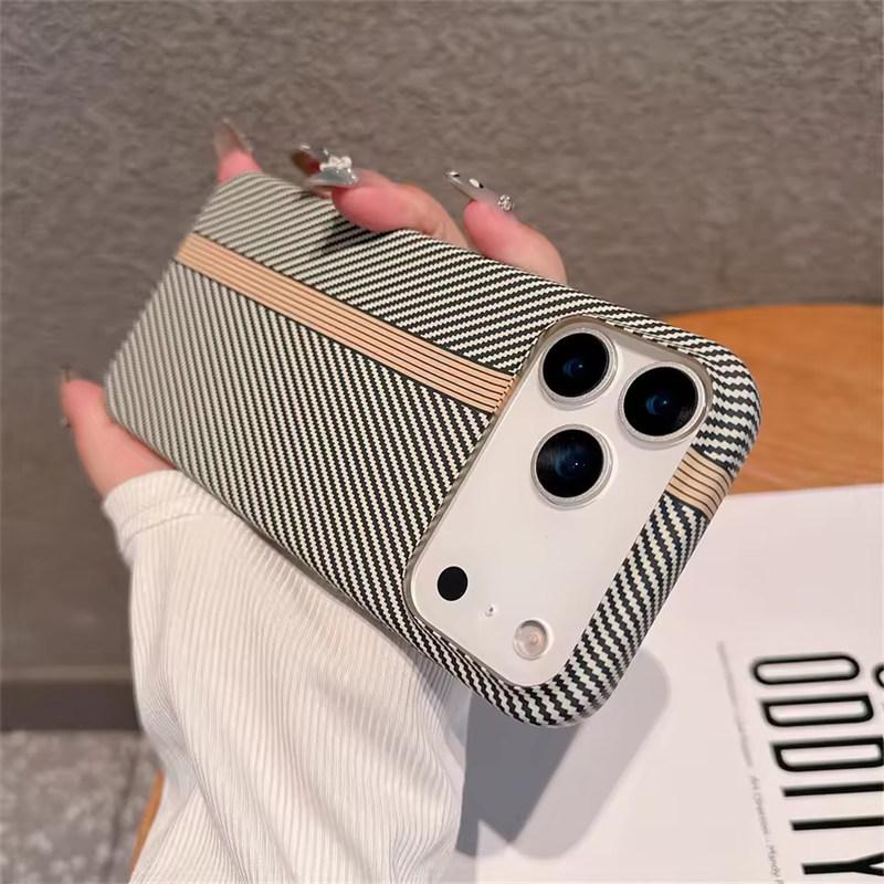 Жесткий чехол из кевлара и углеродного волокна для iPhone 17 Air 16 Pro Max 15 14 Plus 13 12 11, противоударный, с защитой камеры, ультратонкий