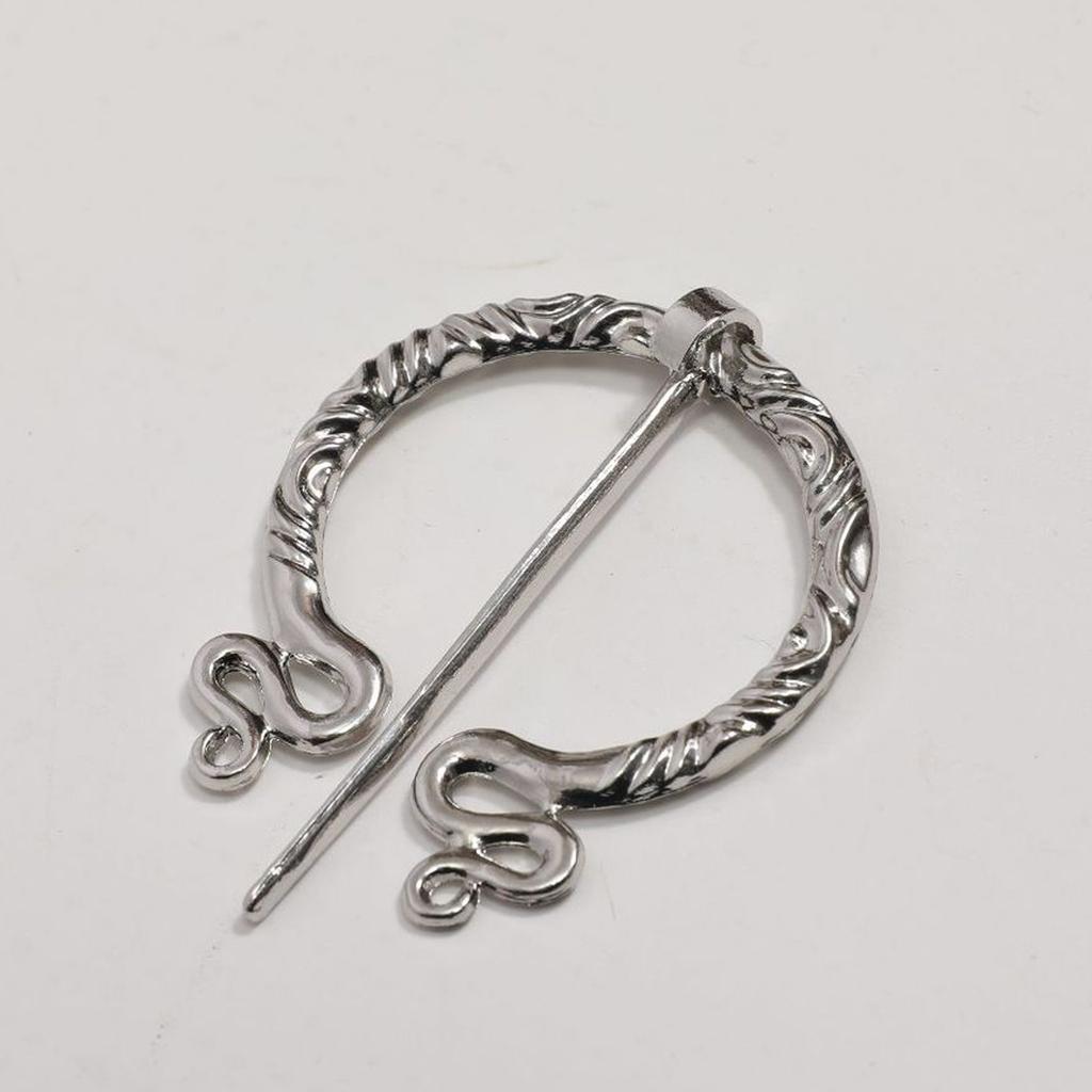 Medieval Wasteland Scarf Shawl Renaissant Costume Accessory With Shawl Brooch Unisex Cotton Blend Cloak for Halloween