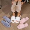 Fashion Casual Fluffy Slippers Women House Flats Fashion Popular Plush Winter Designer Shoes Ladies Elegant Platform Footwear Large Size