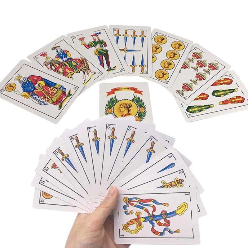 50 Cards Deck Spanish Playing Cards Magic Props Family Party Board Game Poker Cards