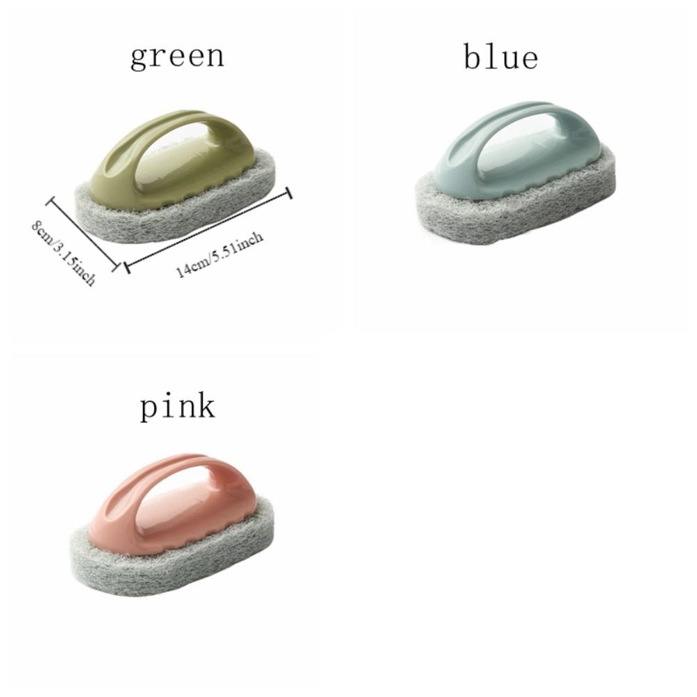 Convenient Bathtub Brush Plastic Tile Brush Toilet Cleaning Tools Sponge Cleaning Brush  Glass