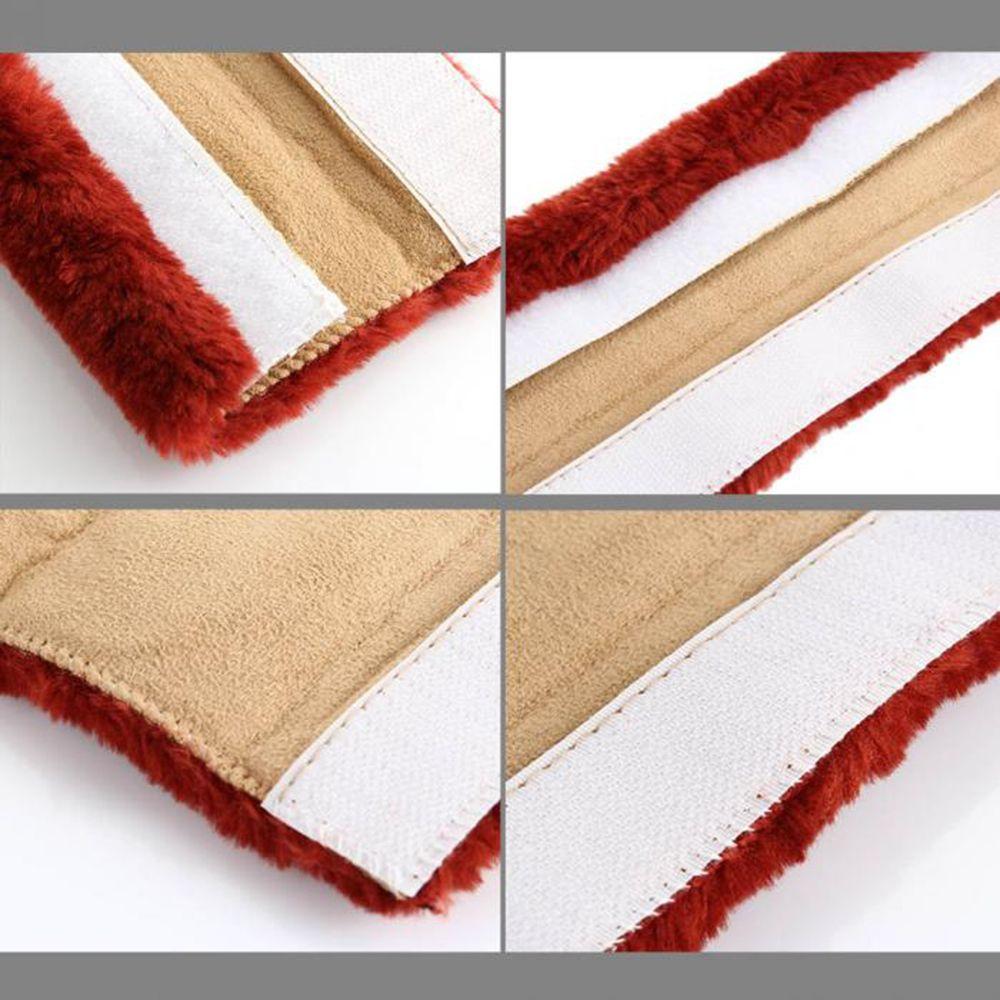2 Pcs/Set Fashion Soft Auto  Harness Cover Plush Car Seatbelt Shoulder Pad  Seat Belt