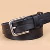 2.2CM Pin Buckle Full Grain 100% Genuine Leather Womens Belts Luxury Designer Belt for Leans Women High Quality Cowskin Strap