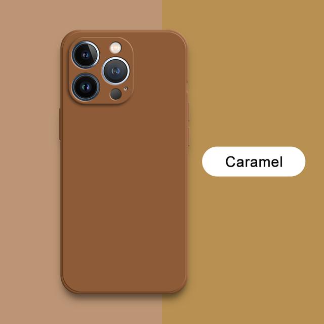 Fashion Square Liquid Silicone Cases With Inset Cloth for iPhone 11 12 13 14 15 16 Pro Max Plus Mini Covers iPhone X XR XS MAX 7 8 6 6s