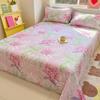1pcs  Cotton Bed Sheet Flower Series Printed Double Top King Sheets for Girls Boys Kids Single Queen King Size Bed Linen