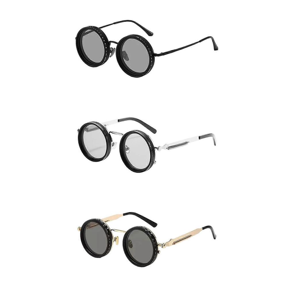 Adjustable Tint Sunglasses, 1-9 Gears Round Polarized Nd Filter Lenses For Mens