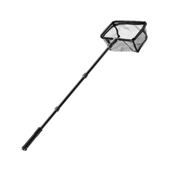 Fishing Landing Net with Telescoping Pole Long Handle Multipurpose Swimming Pool Leaf Skimmer Net Ultra Fine Mesh Netting Bag