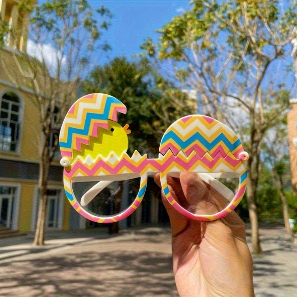 1 шт. Очки для куриной вечеринки - Забавные очки-костюм животного с большими глазами, Легкие пластиковые очки для вечеринки на День рождения, Хэллоуин