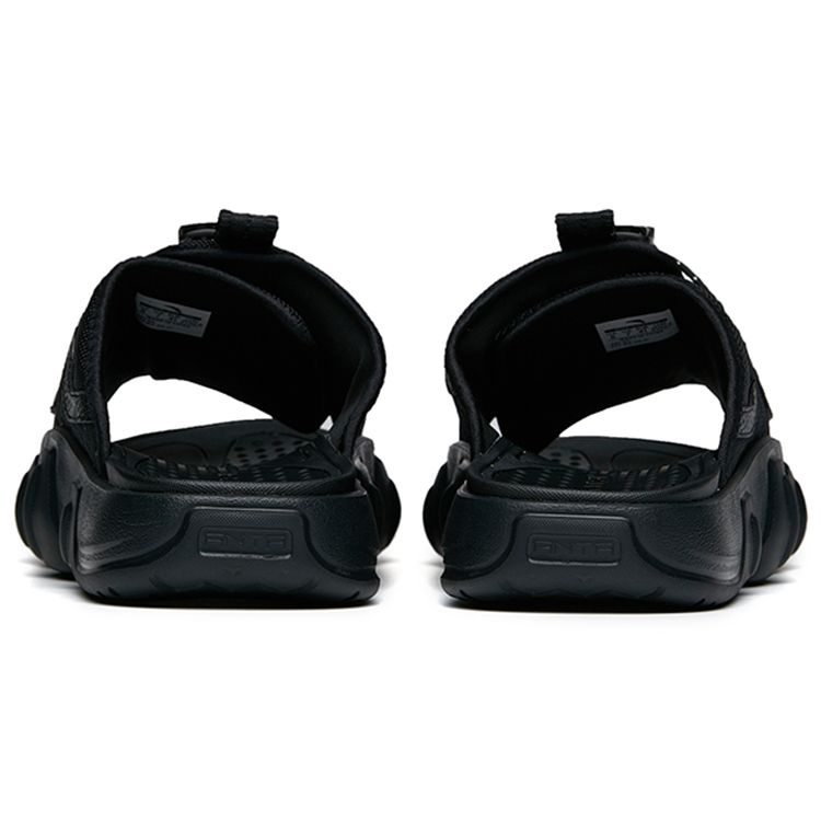 Anta Повседневные спортивные сандалии на резиновой подошве, мужские, черные 912226991-3