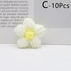 10pcs Hand-knitted Flower Applique Sew On Patches Floral Applique Decor For Clothes Shoes Hats Craft Diy Hair Clip Wedding Decor