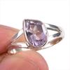 Кольцо из натурального розового аметиста с драгоценным камнем ручной работы из цельного серебра 925 пробы S.5.5 P2H15
