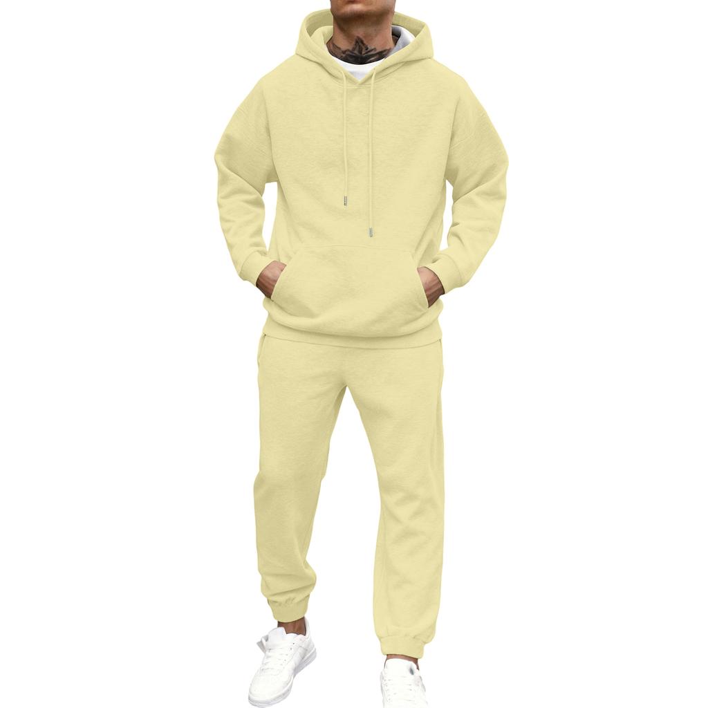 Мужской спортивный костюм с капюшоном на осень/зиму