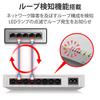 ELECOM Gigabit Ethernet Switching Hub, 8 Ports, Plastic, Magnetic, Built-in Power Supply, White EHC-G08PN2-JW