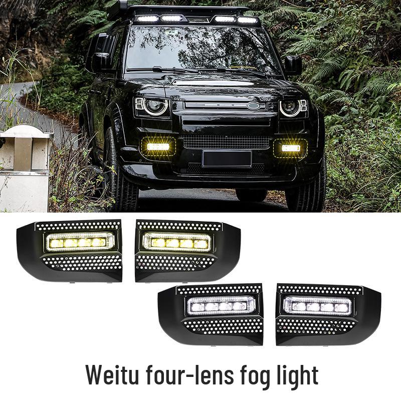 LED Fog Light Upgrade for 2020-2025 Land Rover Defender - Golden Eye Lens, Low Profile