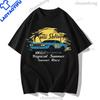 Tropical Summer Unisexs Clothing Unisex Printed Y2k Clothes Retro Vintage Car Tops For Unisex Graphic Casual T Shirts For Travel
