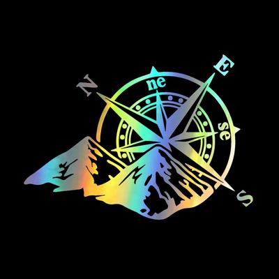 16,6x12,7 см горный компас автомобильные наклейки забавные виниловые наклейки для стайлинга автомобилей для авто окна мотоцикла