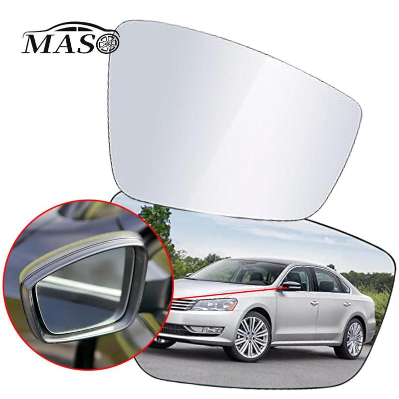 Боковое зеркало с подогревом, стекло, линза зеркала заднего вида для Volkswagen Passat Beetle 2012-2015 Jetta 2011-2018, левое, со стороны водителя