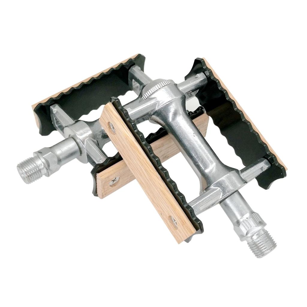 New Non-slip Pedal Ultralight Bike  MTB Road Bike Pedal Cycling Classical Retro Wooden Styles Bicycle Pedals