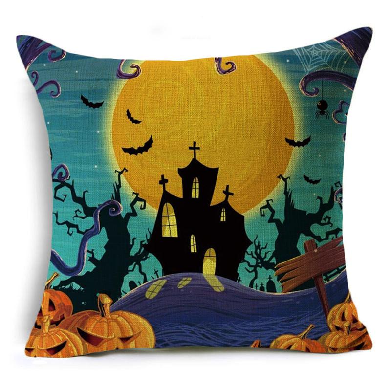 Halloween Horror Collection Themed Pillowcase Holiday Gift Party Decoration Sofa Cushion Cover 40*40cm/45*45cm/50*50cm