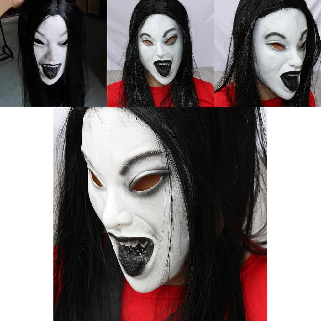 Ghost Face Mask Latex Adult Size For Escape Room And Halloween Games