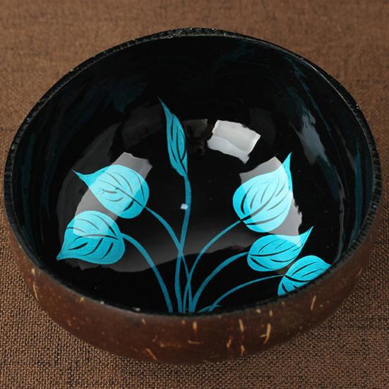 Листовой узор из натуральной скорлупы кокоса, чаша для хранения конфет, контейнер, украшение для дома